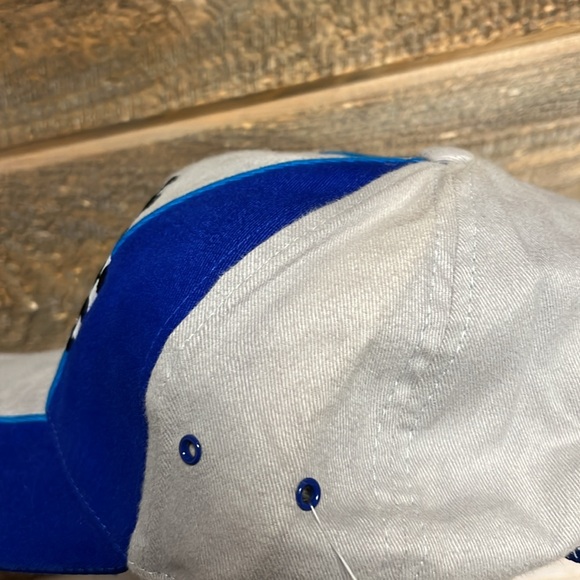 NASCAR Adjustable Dad Hat Cap Blue Gray Little Blue Pill - Picture 7 of 10